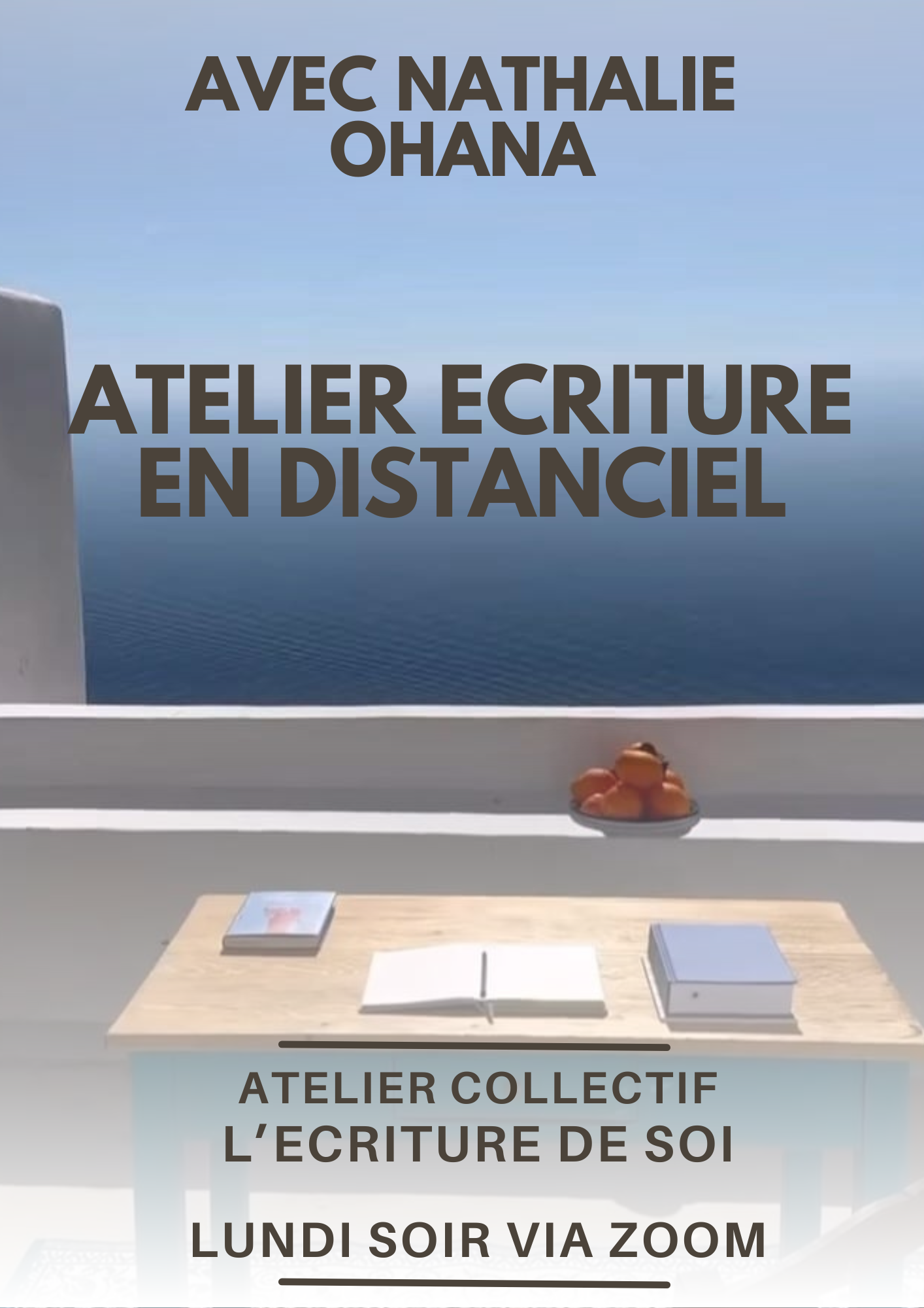 Distanciel | Atelier d'écriture du lundi soir